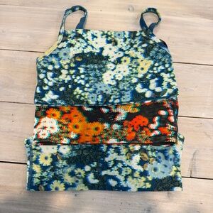 AERIE Pact of 3 Small NEW Floral Print Women's Sports Bras